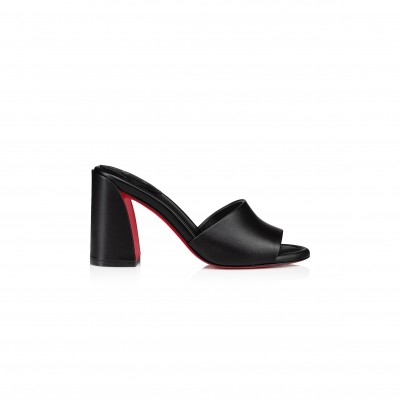 CHRISTIAN LOUBOUTIN JANE MULE 85 MM MULES-NAPPA LEATHER-BLACK-WOMEN 1240728B439